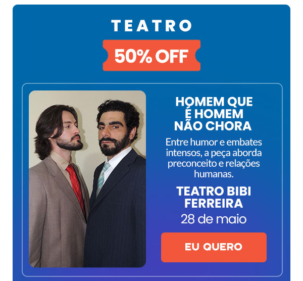 Teatro Bibi Ferreira: 50% OFF