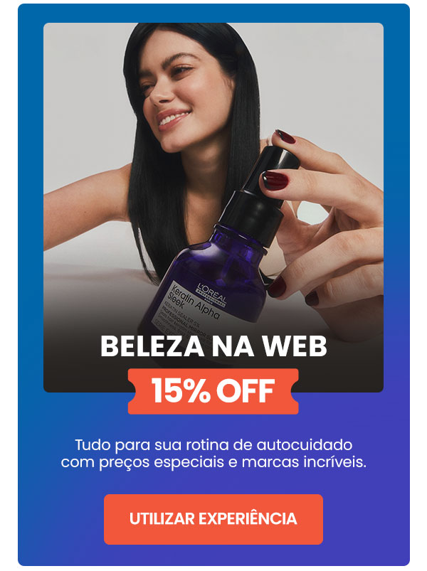 Beleza na Web: 15% OFF