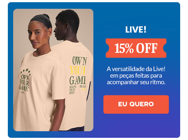 Live!: 15% OFF