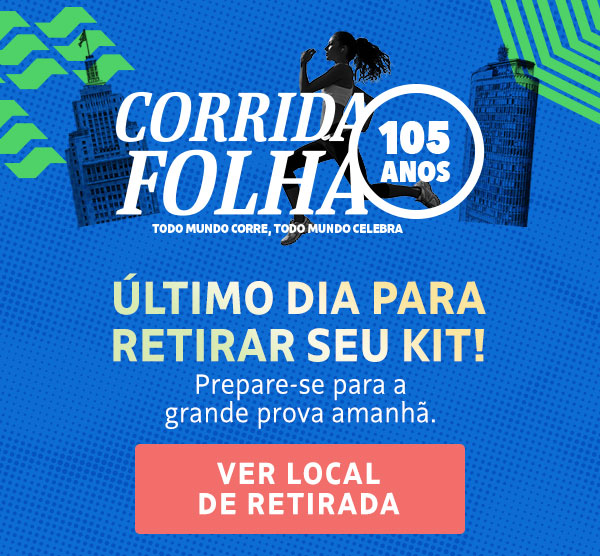 Corrida Folha 105 Anos | Último dia para retirar seu kit. Prepare-se para a grande prova amanhã. Ver local de reitrada.