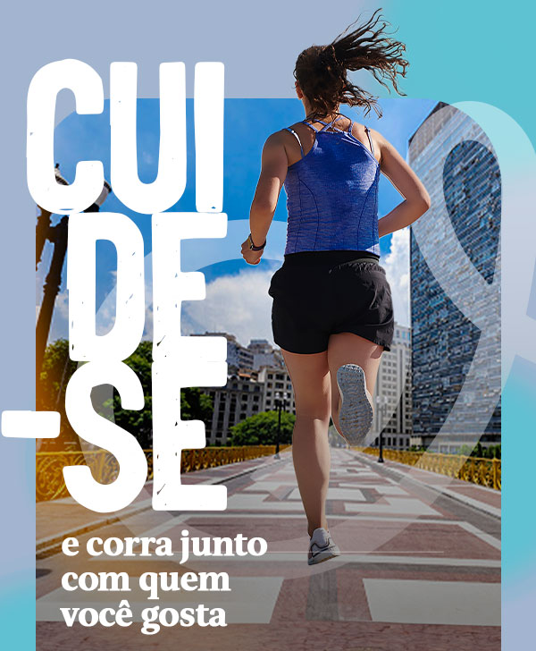 Cuide-se e corra junto com quem você gosta