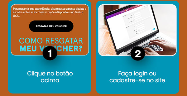 1-Clique no botão acima  2-Faça login ou cadastre-se no site