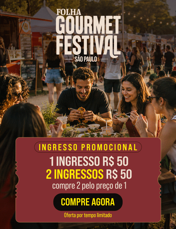 Folha Gourmet Festival - São Paulo. Ingresso promocional 1 ingresso R$ 50, 2 ingressos R$ 50 - compre 2 pelo preço de 1. Compre Agora. Oferta por tempo limitado