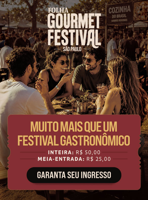 Folha Gourmet Festival - São Paulo. Muito mais do que um festival gastronômico. Inteira: R$ 50,00, Social: R$ 30,00 + 1 Kg de alimento, Meia-entrada: R$ 25,00. Garanta seu ingresso
