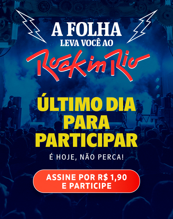 A Folha Leva Você ao Rock in Rio. Concorra a 1 par de ingressos. Ultimo dia para participar, é hoje, não perca. Assine por R$ 1,90 e participe.