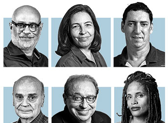 Imagem ilustrativa de colunistas da Folha