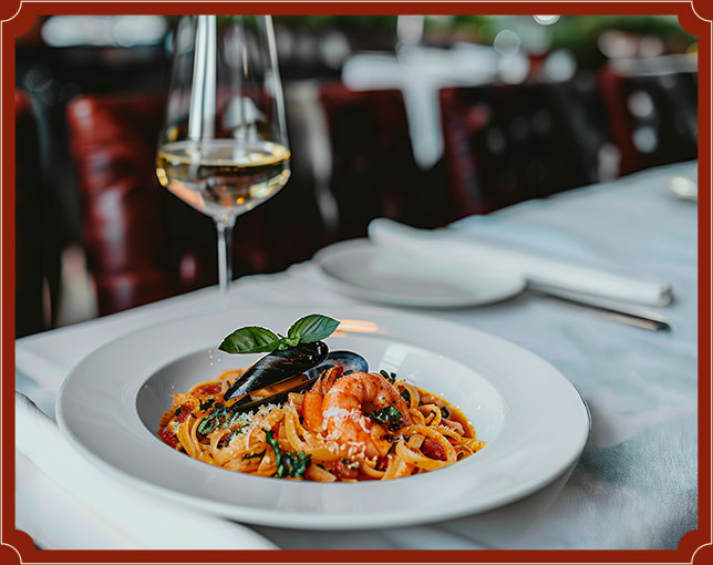 Prato da culinária italiana