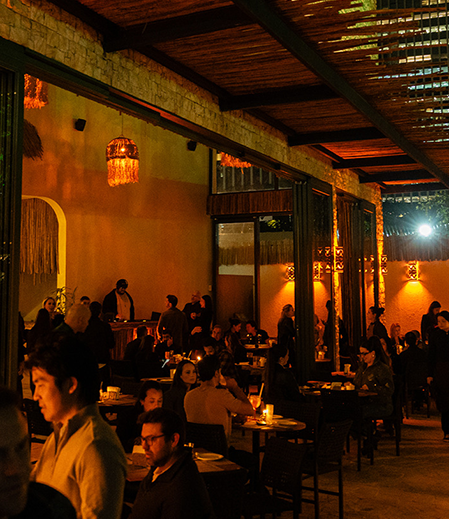 Ambiente de restaurante parceiro